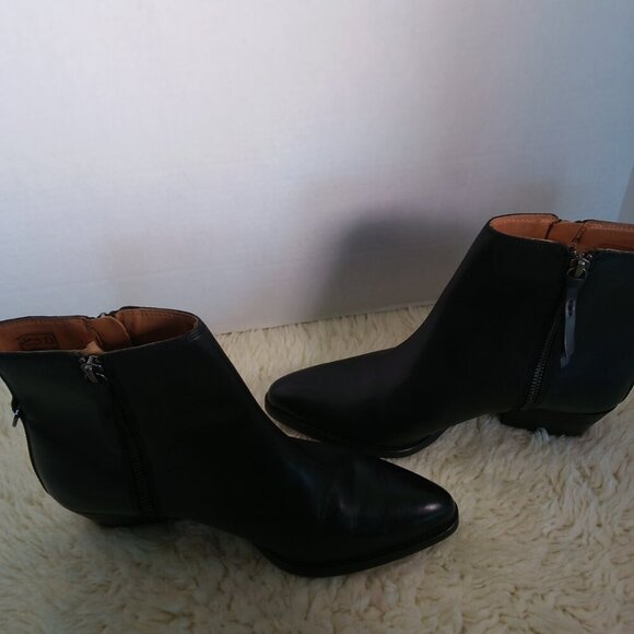 Women's Hudson London Larry Black leather heeled ankle boots size EU 39 - US 8 - Picture 8 of 12